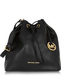 michael kors schwarze beuteltasche|Michael Kors leather tote.